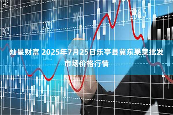 灿星财富 2025年7月25日乐亭县冀东果菜批发市场价格行情